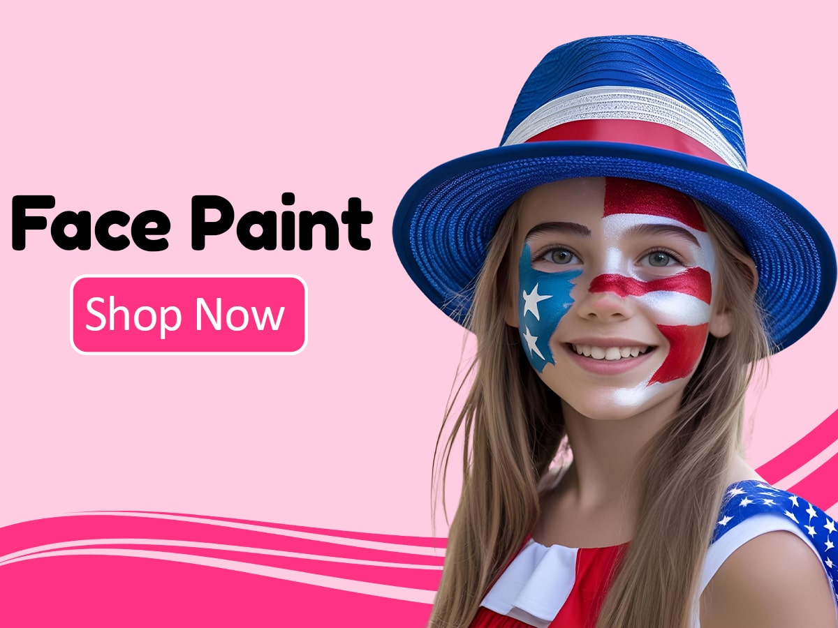 Jim&Gloria face and body paint set with vibrant, easy-to-apply colors that are toxic-free, safe for kids, and wash off easily — also great for creative hair color looks